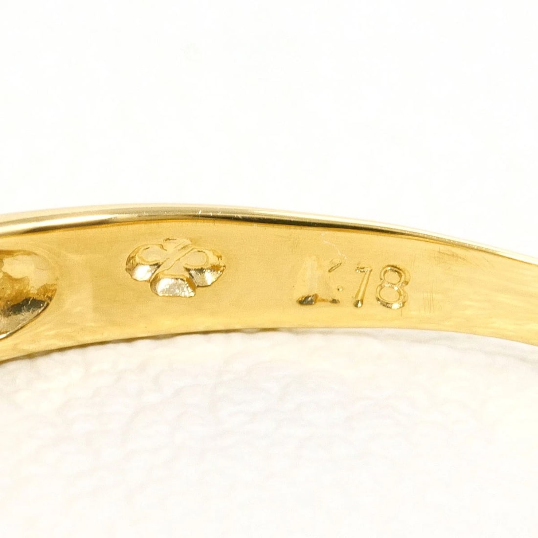 K18 18K GOLD RING DIAMOND - 4