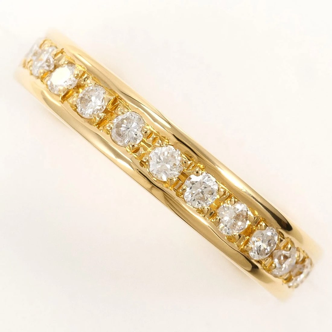 K18 18K GOLD RING DIAMOND: K18 18k gold Ring Diamond Brand: No Brand Type/Style: Ring Material: 18k gold, Main Stone/Creation Diamond Color: Gold Size: US 7 7/8 Accessories: None Accessories Notice: When purchasing pre-owned