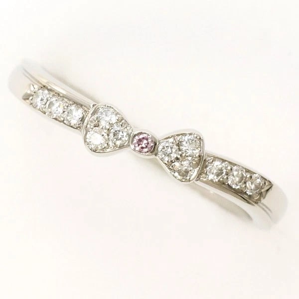 RINGPT900/PLATINUM: RingPT900/Platinum Brand: No Brand Type/Style: Ring Material: PT900/Platinum, Main Stone/Creation Pink diamond,diamonds totaling blue diamond Color: Silver Size: US 5 1/8 Accessories: None