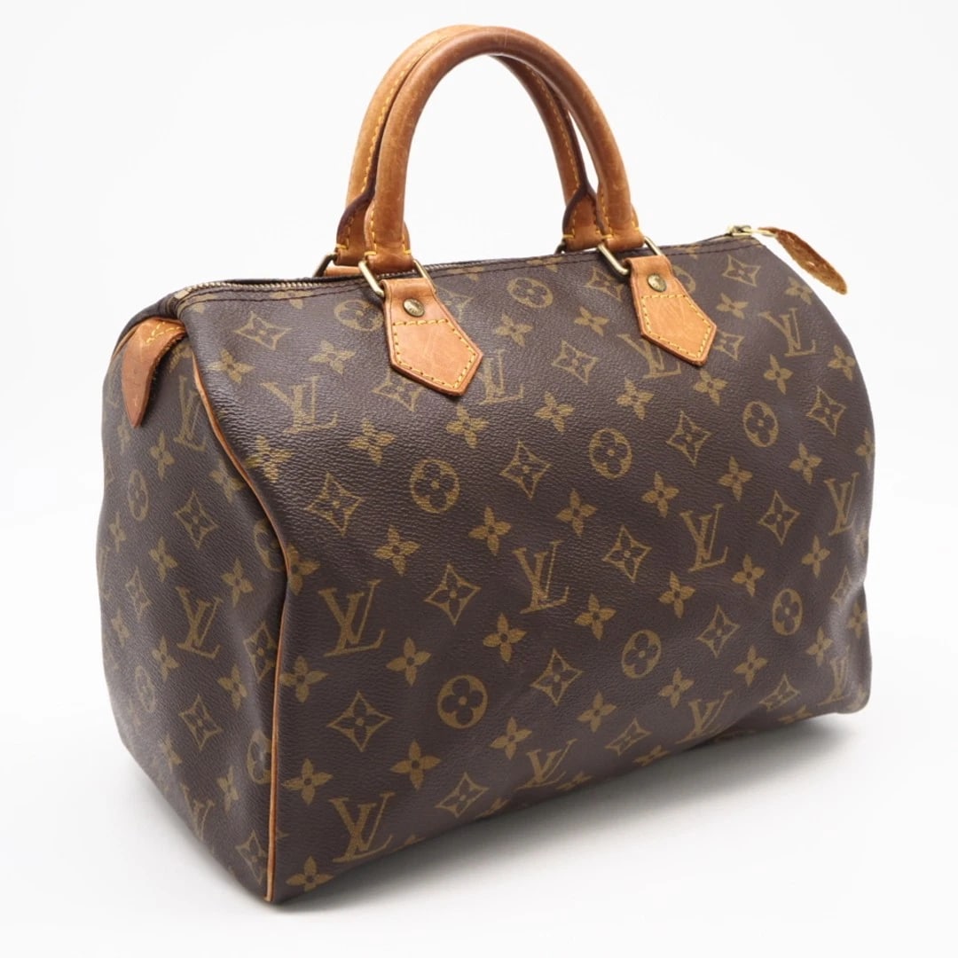 LOUIS VUITTON SPEEDY 30 MONOGRAM CANVAS: Louis Vuitton Speedy 30 Monogram Canvas Brand: Louis Vuitton Type/Style: Bag Material: Coated Canvas, Leather Color: Brown Size: 30 cm (11.8 in) W x 21.5 cm (8.5 in) H x 17 cm (6.7 in) D Accessories: