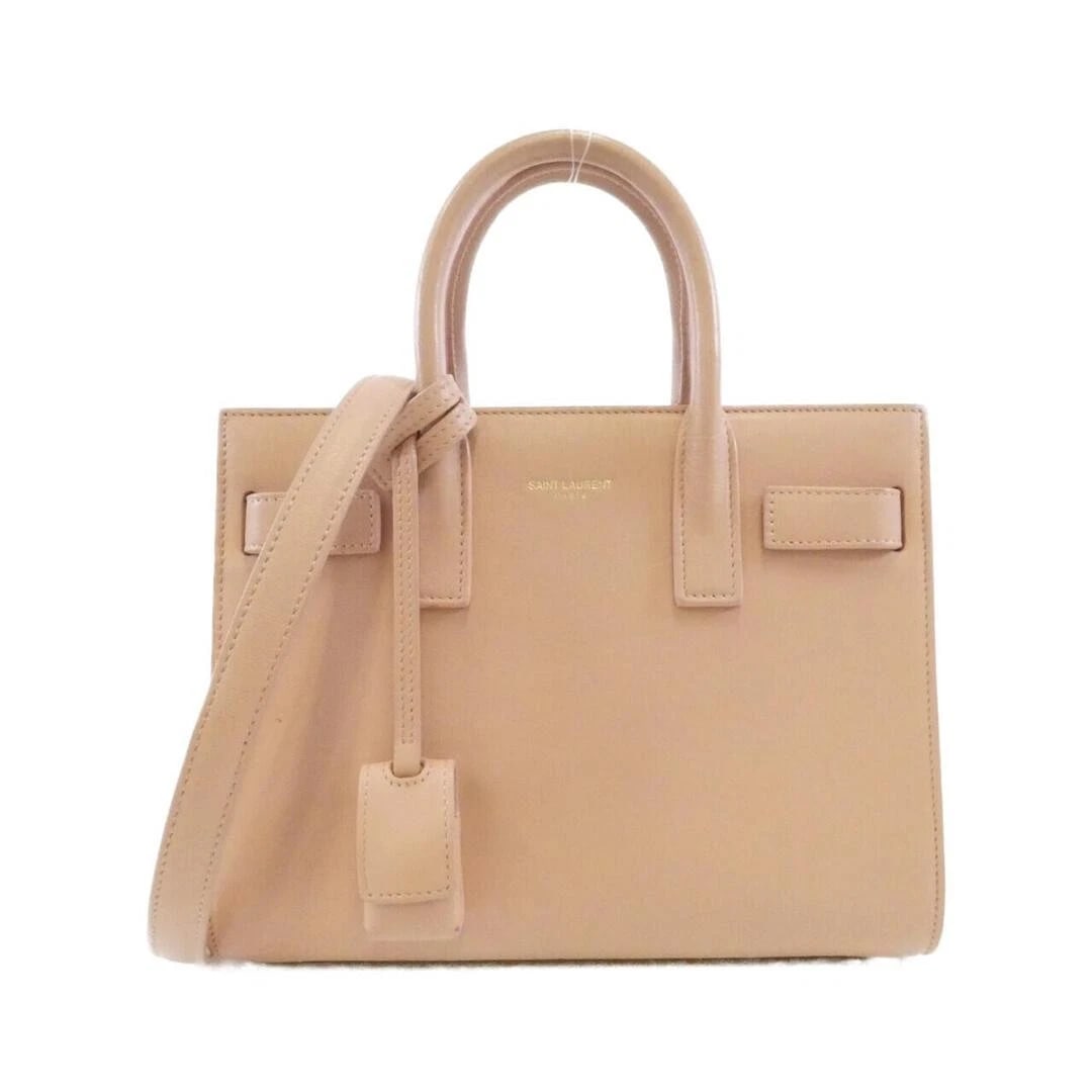 SAINT LAURENT SAC DE JOUR NANO BLACK LEATHER: Saint Laurent Sac de Jour Nano Black Leather Brand: SAINT LAURENT Type/Style: Bag Material: Calf Leather Color: Light Pink Size: approximately 22 cm (8.7 in) in width, 17 cm (6.7 in) in height, and