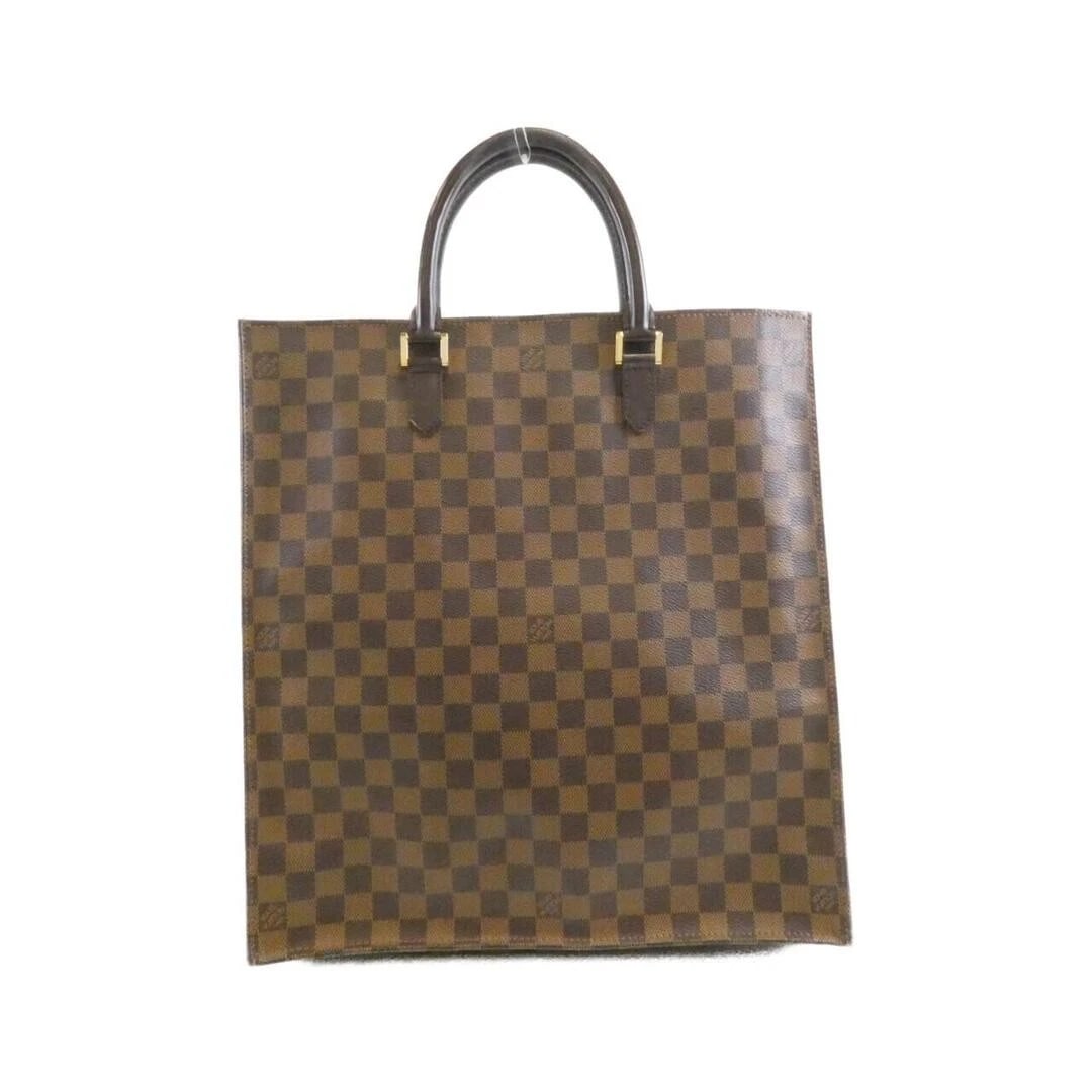 LOUIS VUITTON DAMIER SAC PLAT CANVAS BAG: Louis Vuitton Damier Sac Plat Canvas Bag Brand: Louis Vuitton Type/Style: Bag Material: Coated Canvas Color: Ebene (Dark Brown) / Gold (Hardware) Size: approximately 37 cm (14.6 in) in width, 38 cm