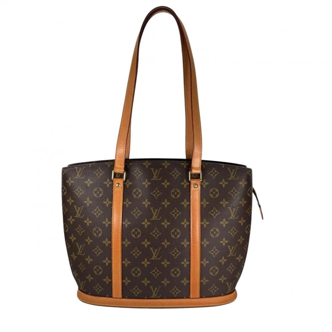 LOUIS VUITTON BABYLON TOTE BAG BROWN LEATHER (1 of 6)