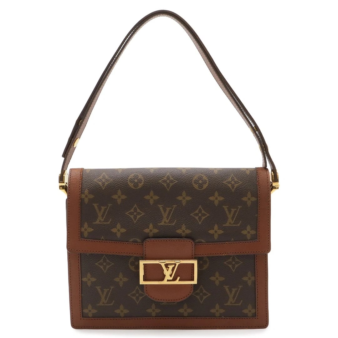 LOUIS VUITTON MONOGRAM SAC DAUPHINE SHOULDER BAG: Louis Vuitton Monogram Sac Dauphine Shoulder Bag Brand: Louis Vuitton Type/Style: Bag Material: Canvas Color: Monogram Size: approximately 25 cm (9.8 in) in width, 21 cm (8.3 in) in height, and 6 cm (