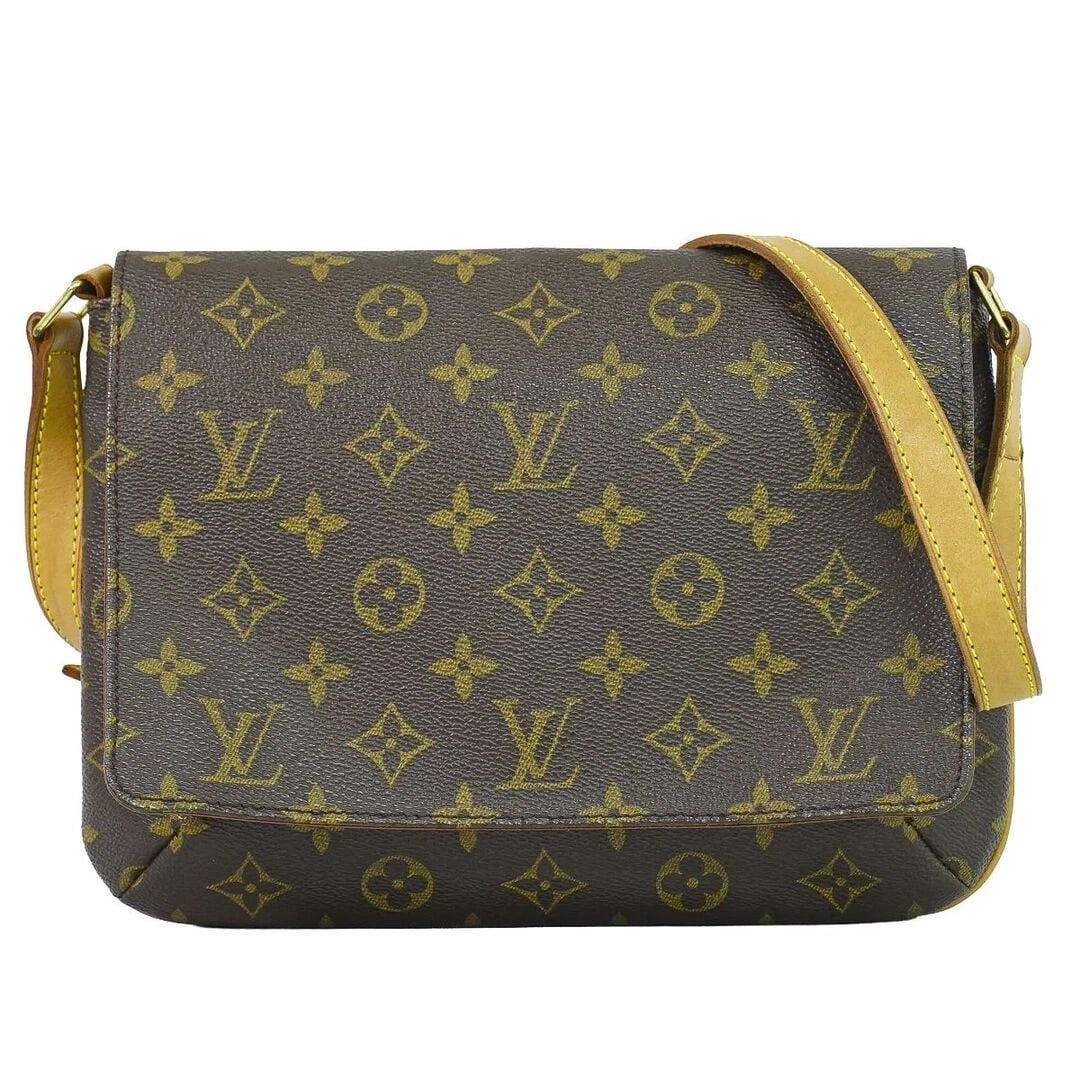 LOUIS VUITTON MUSETTE TANGO MONOGRAM SHOULDER BAG BROWN: Louis Vuitton Musette Tango Monogram Shoulder Bag Brown Brand: Louis Vuitton Type/Style: Bag Material: Exterior Material Canvas Color: Exterior Color Brown Size: Width 24 cm (9.44 inches) Handle Drop