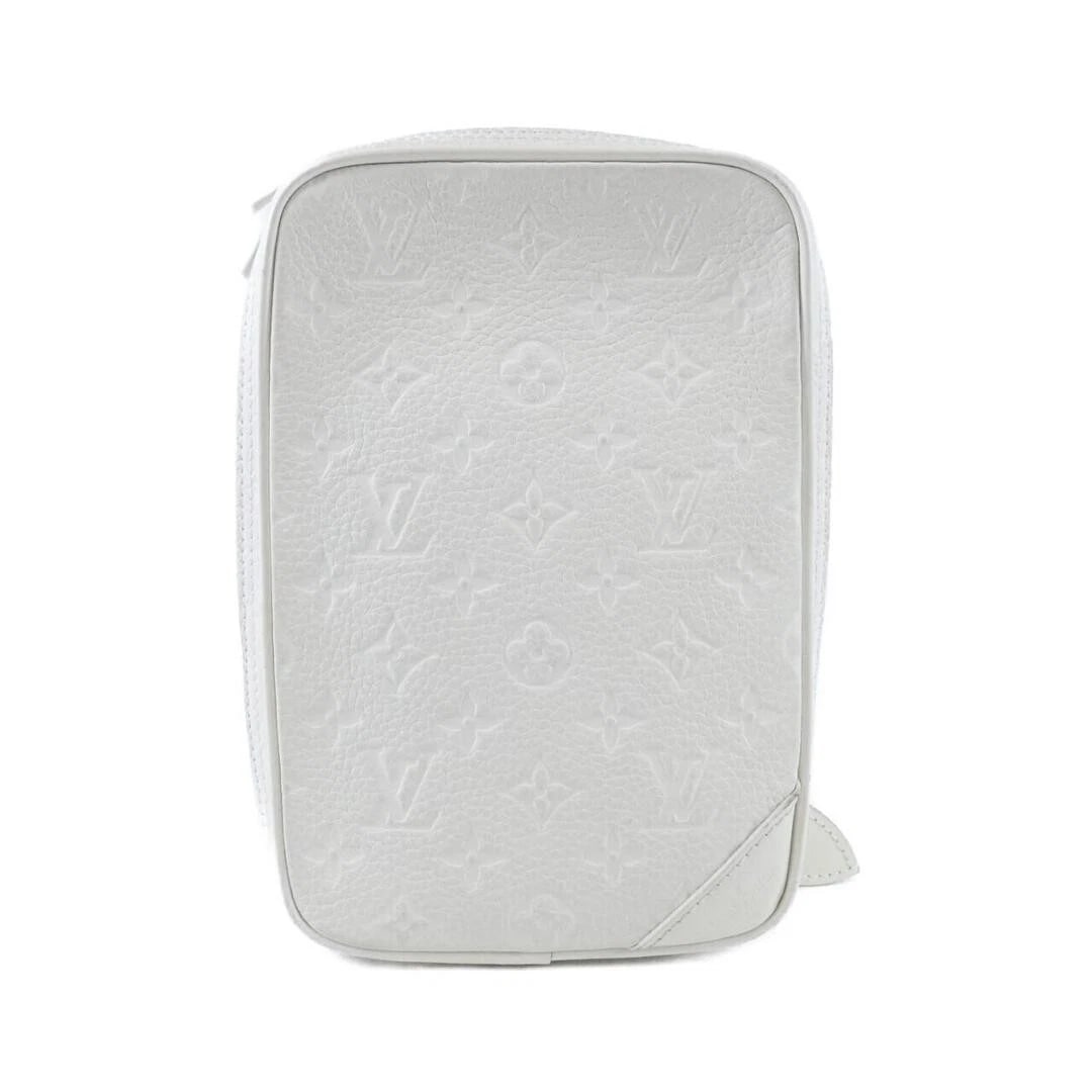 LOUIS VUITTON MONOGRAM TUSCAN SIDE BAG LEATHER: Louis Vuitton Monogram Tuscan Side Bag Leather Brand: LOUIS VUITTON Type/Style: Bag Material: Calf Leather Color: Powder White / White with Gold Hardware Size: measures 16 cm (6.3 in) in width, 24 cm