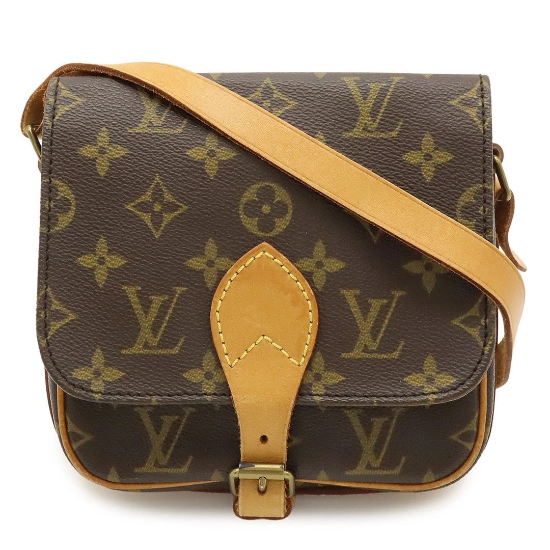 LOUIS VUITTON MONOGRAM MINI CARTESIERE SHOULDER BAG BROWN: Louis Vuitton Monogram Mini Cartesiere Shoulder Bag Brown Brand: Louis Vuitton Type/Style: Bag Material: PVC-coated Monogram Canvas Color: Brown Size: Handle Drop: Adjustable up to 125 cm (49.2 in)
