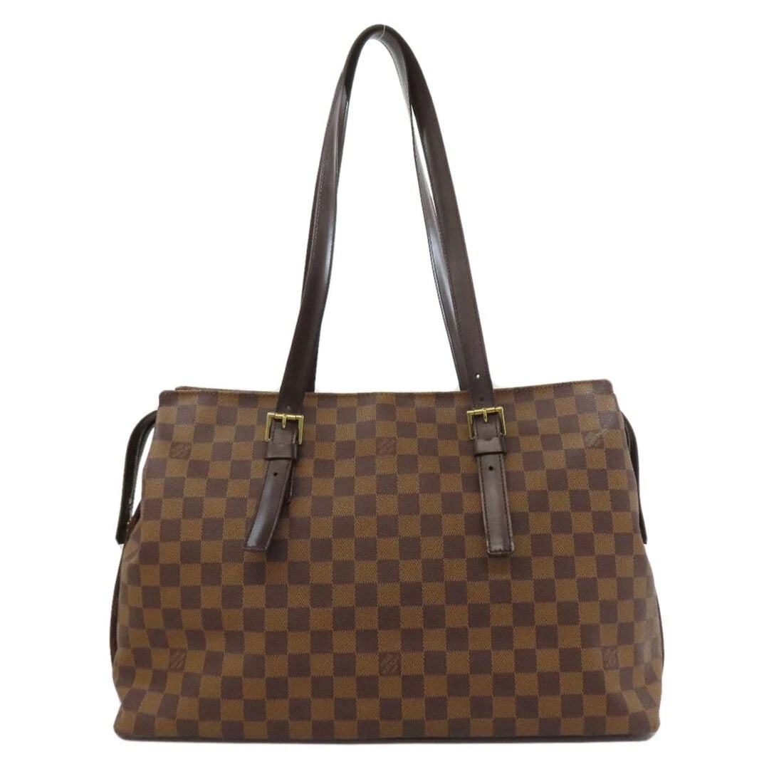 LOUIS VUITTON CHELSEA TOTE DAMIER CANVAS BROWN: Louis Vuitton Chelsea Tote Damier Canvas Brown Brand: LOUIS VUITTON Type/Style: Bag Material: Damier Canvas Color: Damier / Eb?ne / Brown Size: Approximately 28 cm (11.0 in) (height) x 37-41 cm