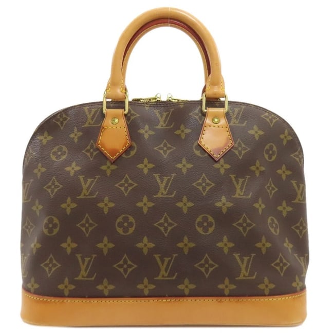 LOUIS VUITTON ALMA HANDBAG MONOGRAM CANVAS BROWN: Louis Vuitton Alma Handbag Monogram Canvas Brown Brand: LOUIS VUITTON Type/Style: Bag Material: Monogram Canvas Color: Monogram / Brown Size: Approximately 24.5 cm (9.6 in) (Height) x 30 cm (11.8 in) 