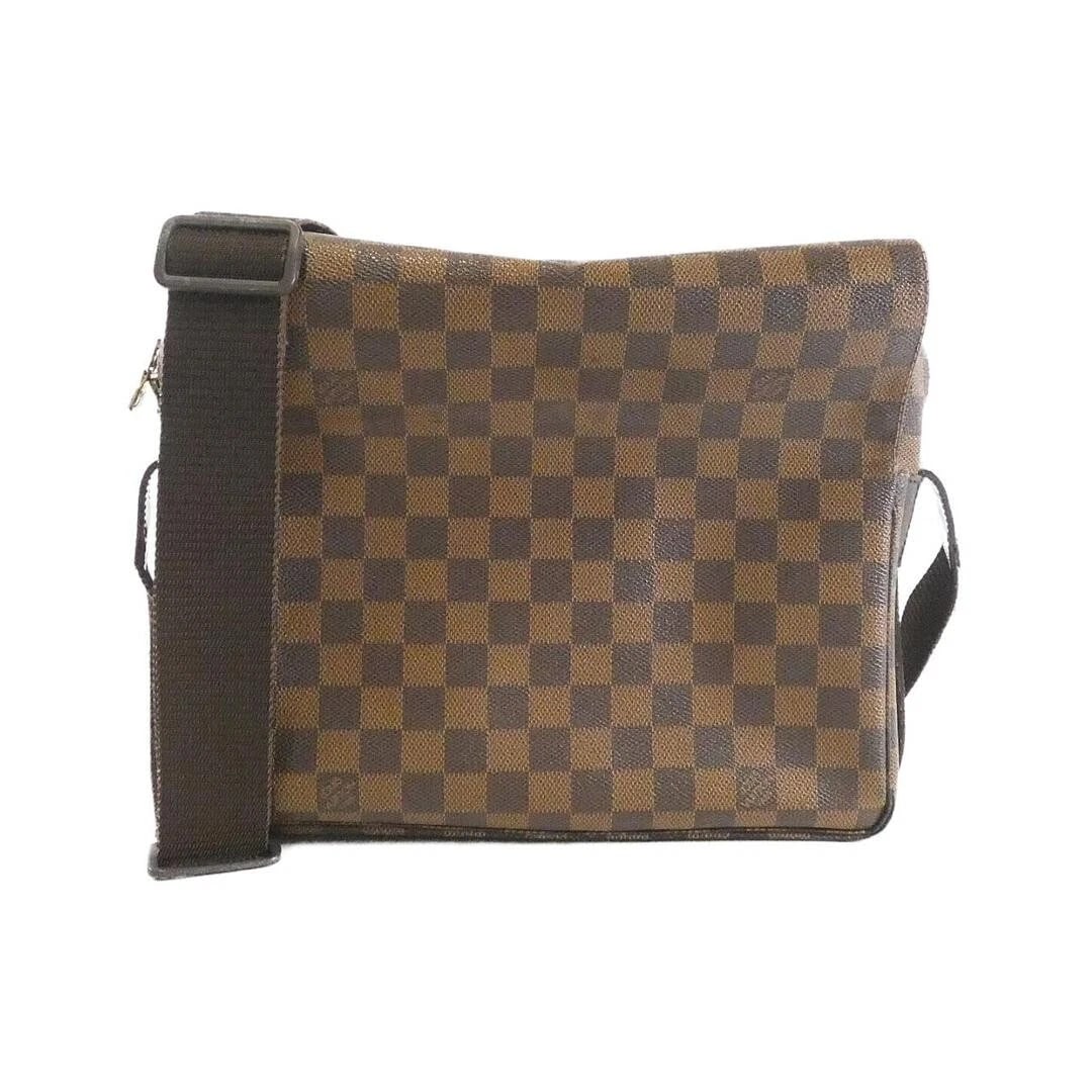 LOUIS VUITTON DAMIER NAVIGLIO SHOULDER BAG: Louis Vuitton Damier Naviglio Shoulder Bag Brand: Louis Vuitton Type/Style: Bag Material: Coated Canvas Color: Ebane (Dark Brown) / Gold (Hardware) Size: 28 cm (11.0 in) (Width) x 24 cm (9.4 in) (Heig