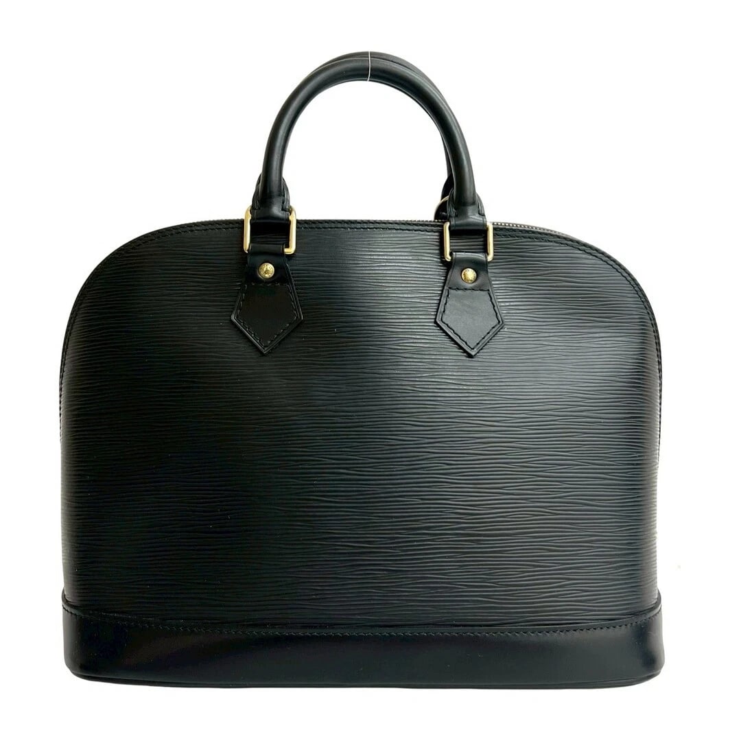 LOUIS VUITTON ALMA EPI LEATHER HANDBAG BLACK (1 of 6)