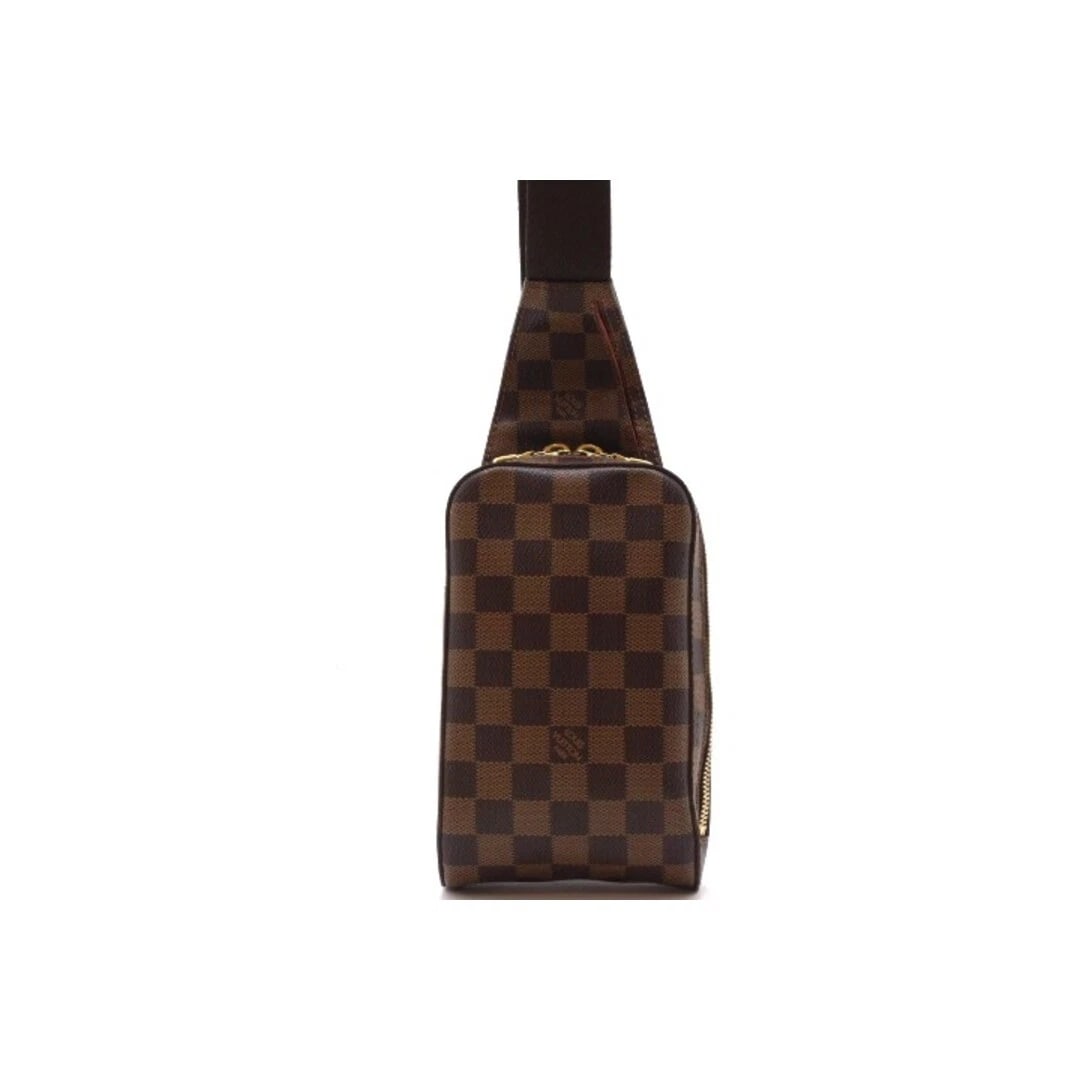 LOUIS VUITTON JERONIMOS DAMIER SHOULDER BAG BROWN: Louis Vuitton Jeronimos Damier Shoulder Bag Brown Brand: LOUIS VUITTON Type/Style: Bag Material: Damier Canvas Color: Damier Brown Size: Approximately 12.5 cm (4.9 in) W x 20 cm (7.9 in) H x 5 cm (2.0