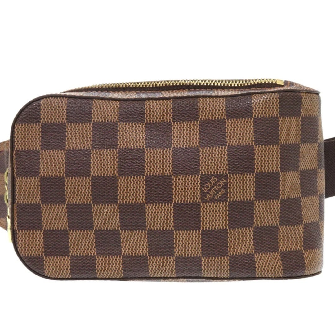 LOUIS VUITTON JERONYMOUS DAMIER BODY BAG BROWN: Louis Vuitton Jeronymous Damier Body Bag Brown Brand: LOUIS VUITTON Type/Style: Bag Material: Damier Canvas Color: Ebene (Brown) Size: Approximately 12 cm (4.7 in) W x 20 cm (7.9 in) H x 5 cm (2.0