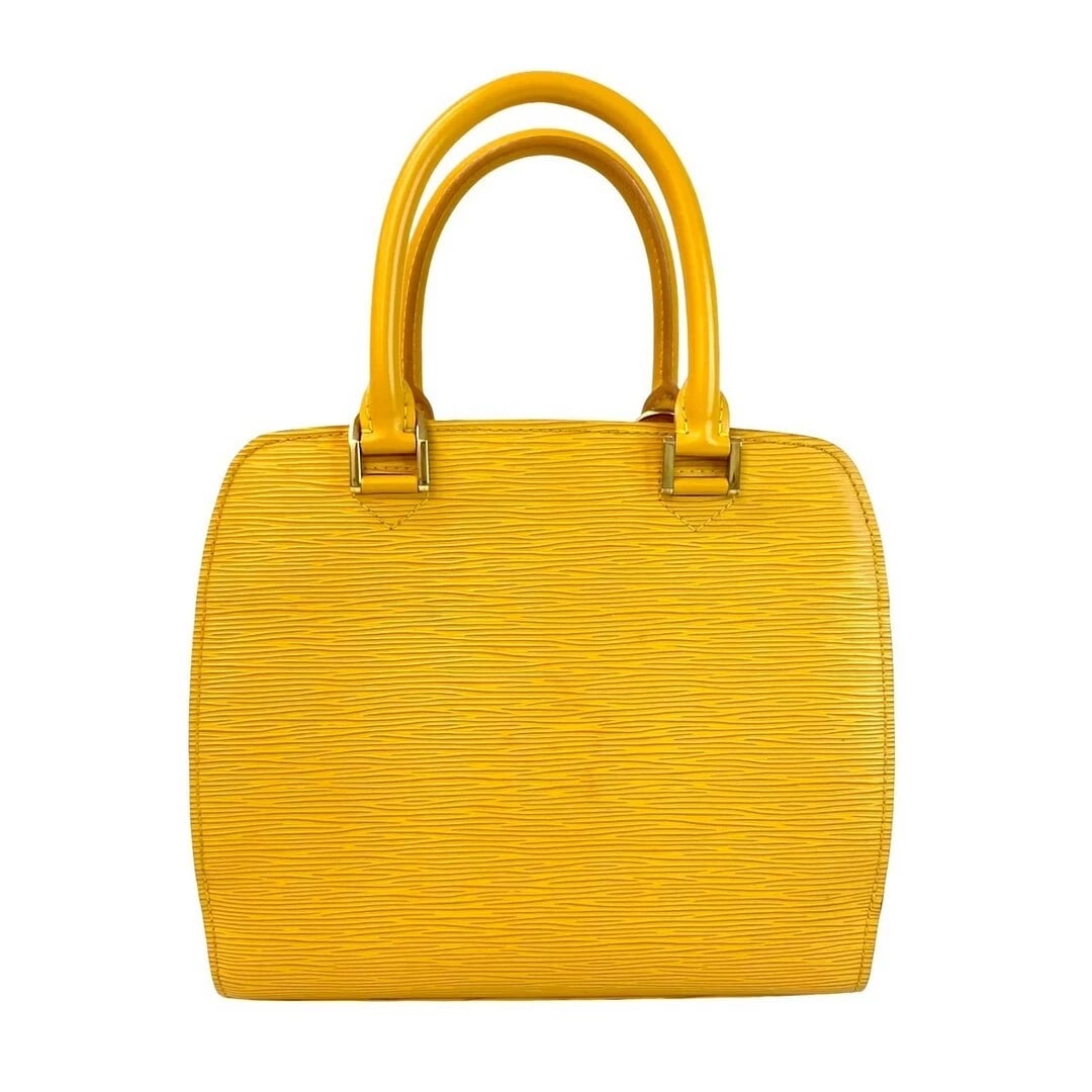 LOUIS VUITTON PONT NEUF YELLOW LEATHER HANDBAG (1 of 6)