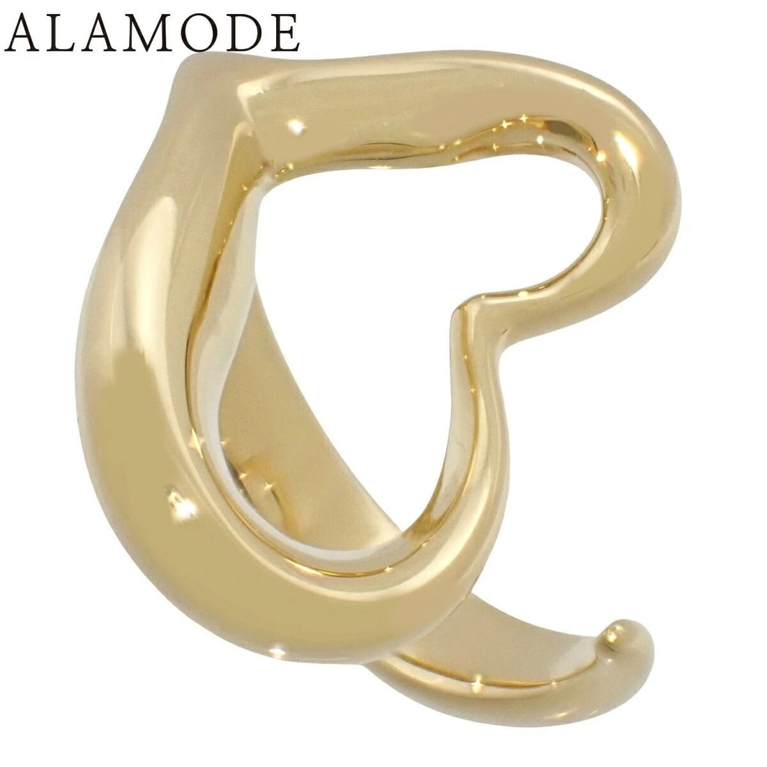 TIFFANY & CO ELSA PERETTI OPEN HEART RING: Tiffany & Co Elsa Peretti Open Heart Ring Brand: Tiffany & Co. Type/Style: Ring Material: 18K Yellow Gold Color: YG Size: US5.75 Accessories: None Accessories Notice: When purchasing pre-owned goods,