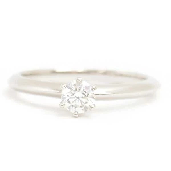 TIFFANY SOLITAIRE DIAMOND RING - 2