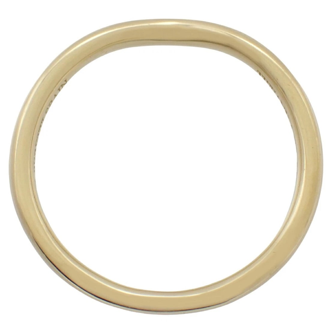 TIFFANY & CO CURVED BAND RING: Tiffany & Co Curved Band Ring Brand: Tiffany & Co. Type/Style: Ring Material: 18K Yellow Gold Color: YG Size: US 6 Accessories: None Accessories Notice: When purchasing pre-owned goods, please refer