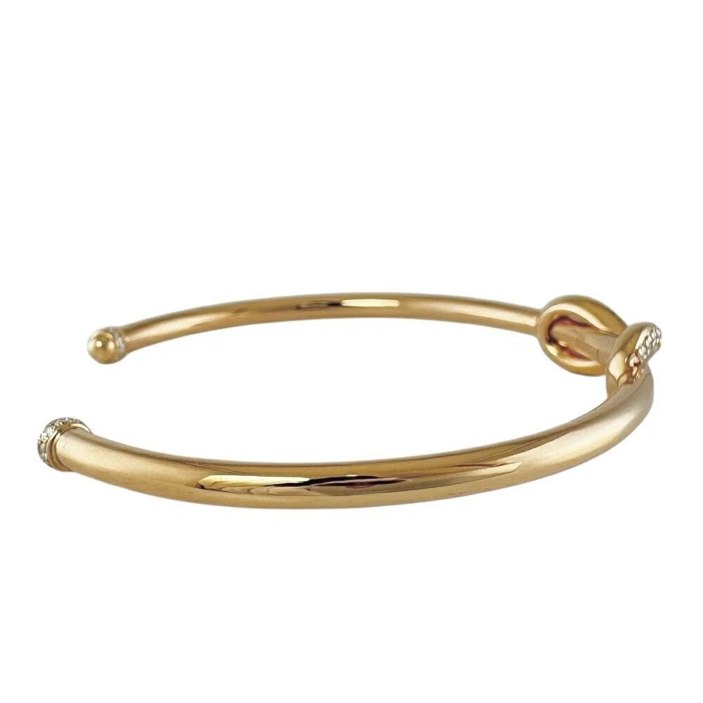 TIFFANY & CO. INFINITY CUFF DIAMOND BANGLE - 4