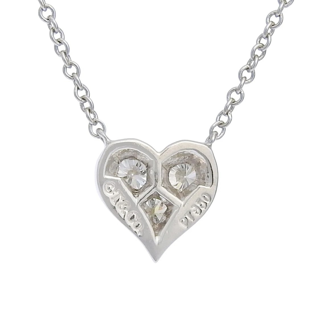 TIFFANY & CO SENTIMENTAL HEART NECKLACE: Tiffany & Co Sentimental Heart Necklace Brand: Tiffany & Co. Type/Style: Necklace Material: Pt950 Color: Pt Size: Size: Necklace Length: Approx. 16.3 inches (41.5 cm) Pendant Size: Approx. W0.28 x