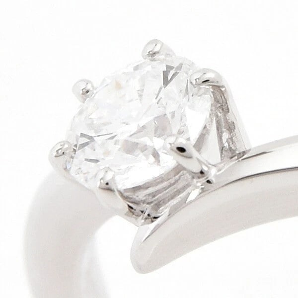 MIKIMOTO PT950 DIAMOND RING - 4