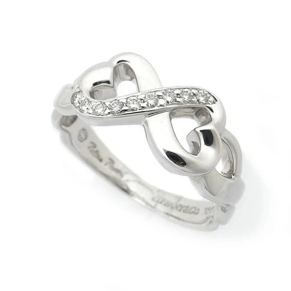 TIFFANY & CO. DOUBLE LOVING HEART DIAMOND RING (1 of 3)