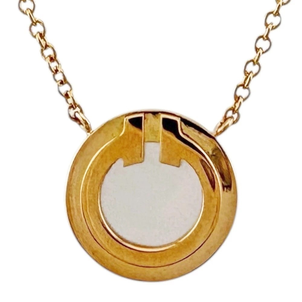 TIFFANY & CO. T TWO CIRCLE NECKLACE: Tiffany & Co. T Two Circle Necklace Brand: Tiffany & Co. Type/Style: Necklace Material: 18K Pink Gold Color: YG Size: Size: Chain Length Approx. 17.9 in (45.5 cm) Accessories: None Accessories