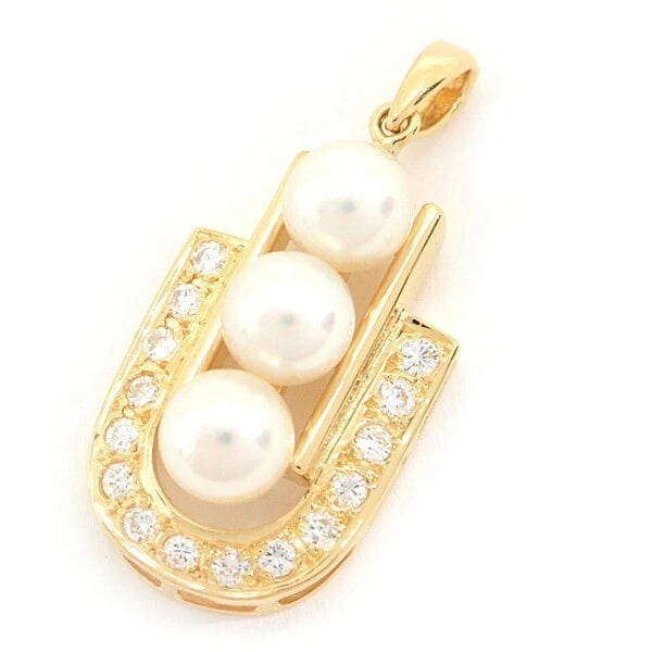 MIKIMOTO PEARL DIAMOND PENDANT (1 of 5)