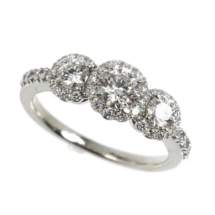 STAR JEWELRY DIAMOND RING: STAR JEWELRY Diamond Ring Brand: STAR JEWELRY Type/Style: Ring Material: Pt950 Color: Pt Size: US 4 Accessories: None Accessories Notice: When purchasing pre-owned goods, please refer to the photos