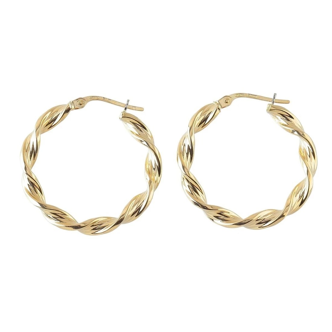 UNOAERRE TWIST HOOP EARRINGS: UNOAERRE Twist Hoop Earrings Brand: UNOAERRE Type/Style: EarRings Material: 18K Yellow Gold Color: YG Size: Size: Diameter approx. 1.02 in (26 mm) Accessories: None Accessories Notice: When