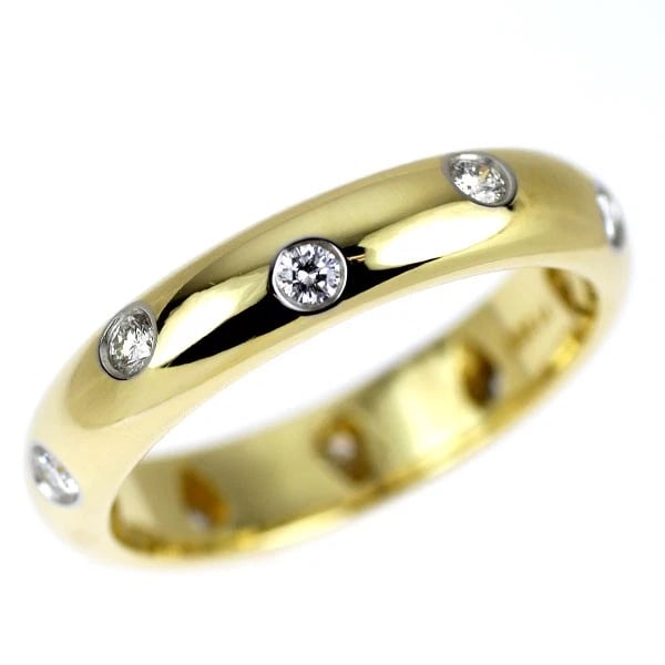 TIFFANY & CO K18YG/ PT950 DIAMOND RING (1 of 2)