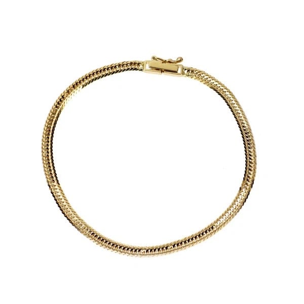 K18YG BRACELET: K18YG bracelet Brand: None Type/Style: bracelets Material: K18YG Color: YG Size: Chain Length 18 Length/Width/Diameter3.0 Accessories: None Accessories Notice: When purchasing pre-owned goods, please