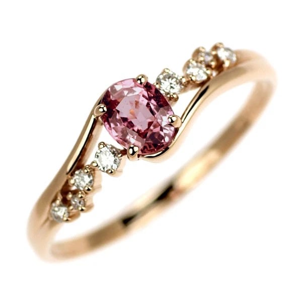 K18PG PAPARAZIA SAPPHIRE DIAMOND RING: K18PG Paparazia Sapphire Diamond Ring Brand: None Type/Style: Ring Material: K18PG, Main Stone/Creation Sapphire Color: PG Size: 6US Accessories: None Accessories Notice: When purchasing pre-owned