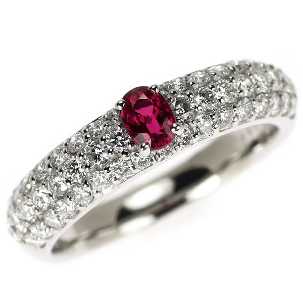PT900 RUBY DIAMOND RING (1 of 3)