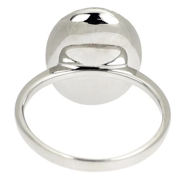 K18WG MOONSTONE DIAMOND RING - 2
