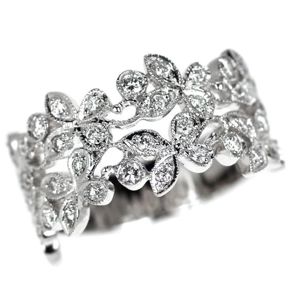 K18WG DIAMOND RING: K18WG diamond ring Brand: None Type/Style: Ring Material: K18WG Color: WG Size: 6US Accessories: None Accessories Notice: When purchasing pre-owned goods, please refer to the photos of the items to