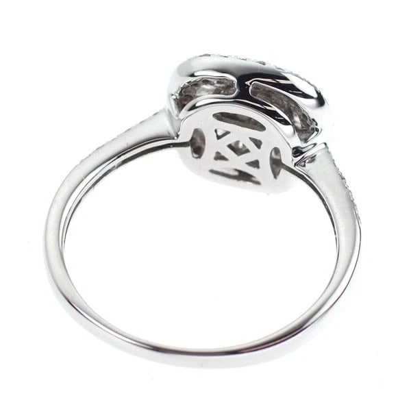 K18WG DIAMOND RING - 2
