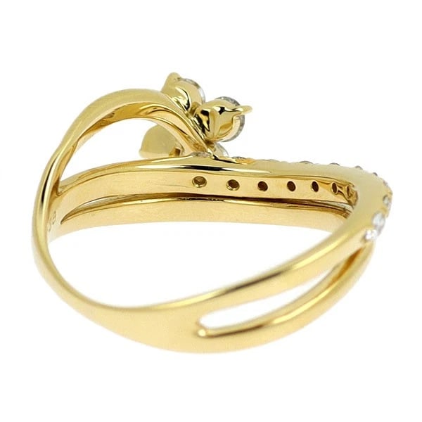 K18YG DIAMOND RING - 2