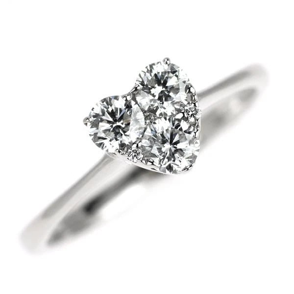 K18WG 0.70CT HEART DIAMOND RING: K18WG 0.70ct heart diamond ring Brand: None Type/Style: Ring Material: K18WG Color: WG Size: 7.25US Accessories: None Accessories Notice: When purchasing pre-owned goods, please refer to the photos