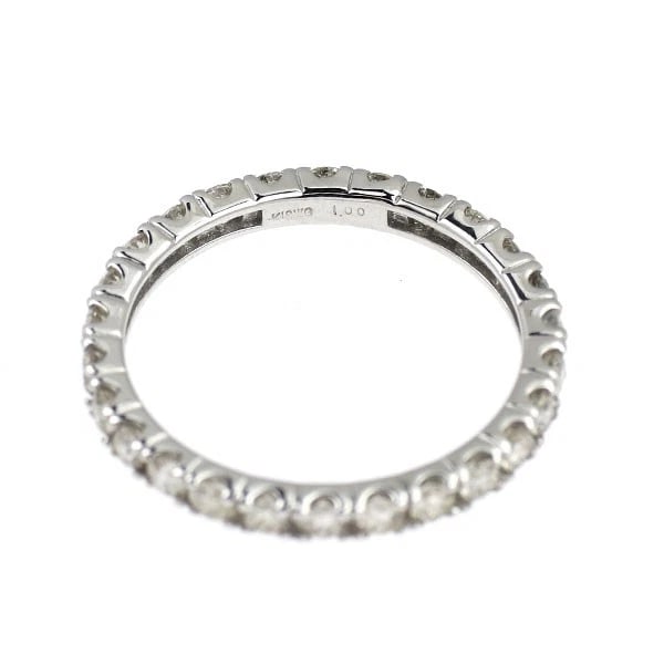 K18WG DIAMOND RING - 2