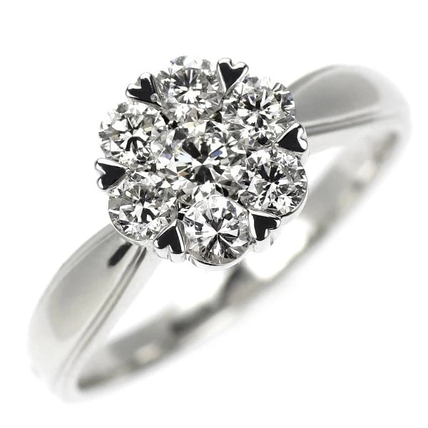 K18WG DIAMOND RING: K18WG diamond ring Brand: None Type/Style: ring Material: K18WG, Main Stone/Creation Natural Color: WG Size: 6 US Accessories: None Accessories Notice: When purchasing pre-owned goods, please refer