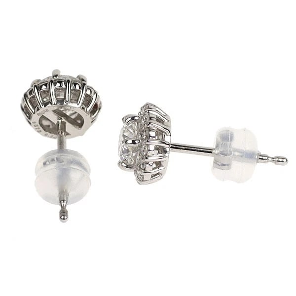 PT900 DIAMOND EARRINGS - 2