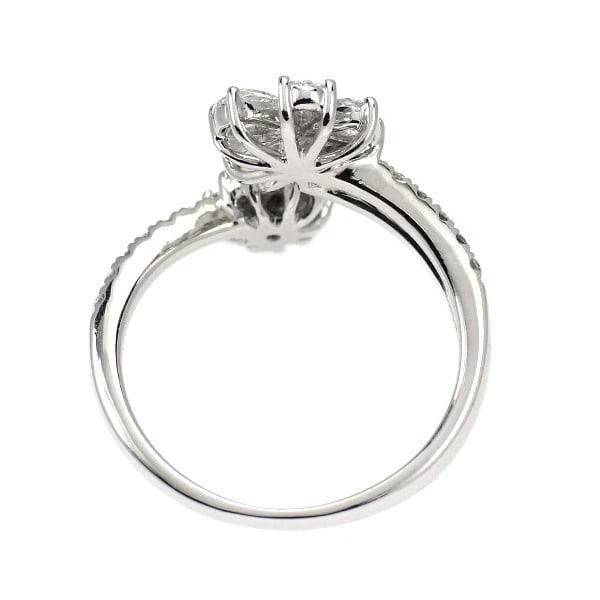 K18WG DIAMOND FOLK RING - 2