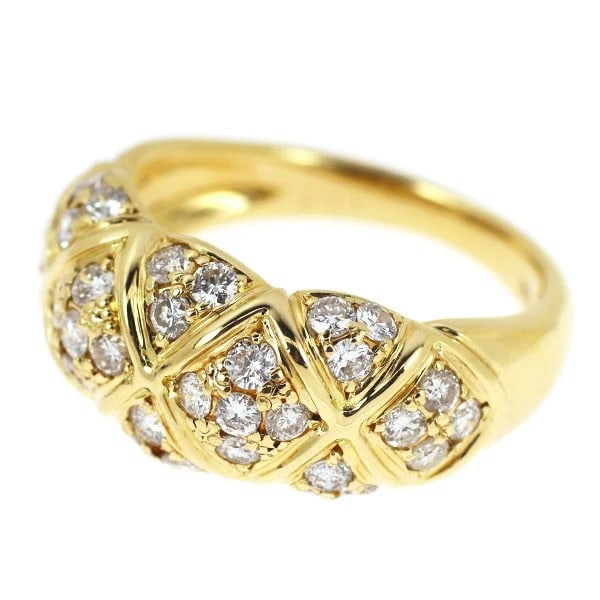 K18YG DIAMOND RING - 2
