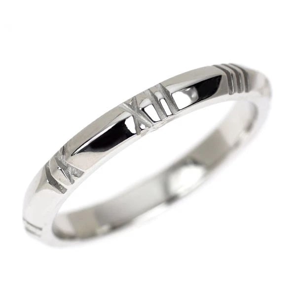 TIFFANY K18WG RING: Tiffany K18WG Ring Brand: Tiffany Type/Style: ring Material: K18WG Color: White Gold Size: 6.75 - 7 US Accessories: None Accessories Notice: When purchasing pre-owned goods, please refer to the