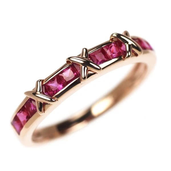 K10PG RUBY RING: K10PG ruby ring Brand: None Type/Style: ring Material: K10PG Color: PG Size: 6 US Accessories: None Accessories Notice: When purchasing pre-owned goods, please refer to the photos of the items to