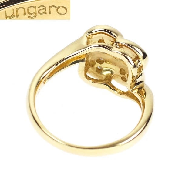 UNGARO K18YG DIAMOND RING - 2
