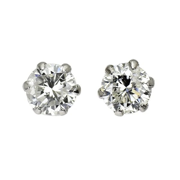PT900 DIAMOND EARRINGS: Pt900 Diamond Earrings Brand: None Type/Style: piercing Material: Pt900 Color: None Size: Length/Width/Diameter 4.3 Accessories: None Accessories Notice: When purchasing pre-owned goods, please refer