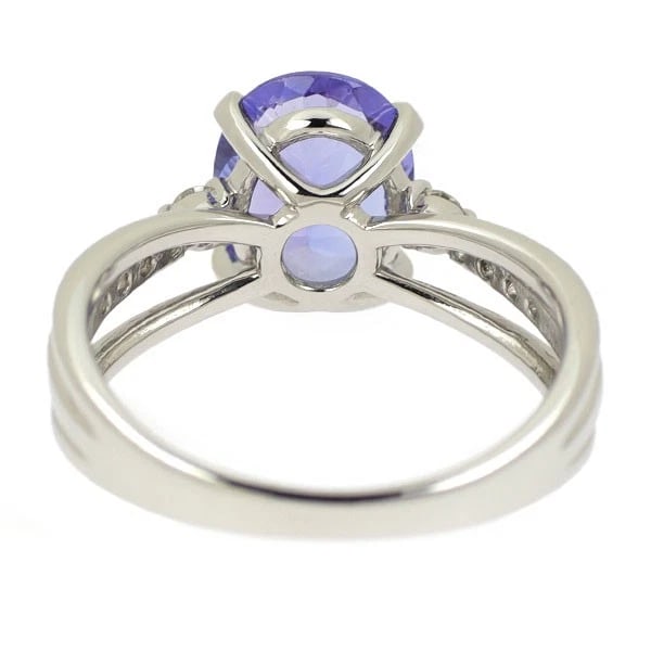 PT900 TANZANITE DIAMOND RING - 2
