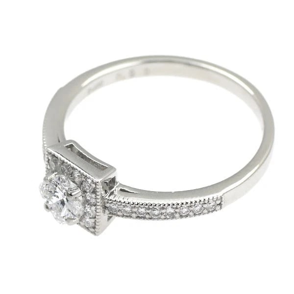 PT950 LILY CUT DIAMOND RING - 2