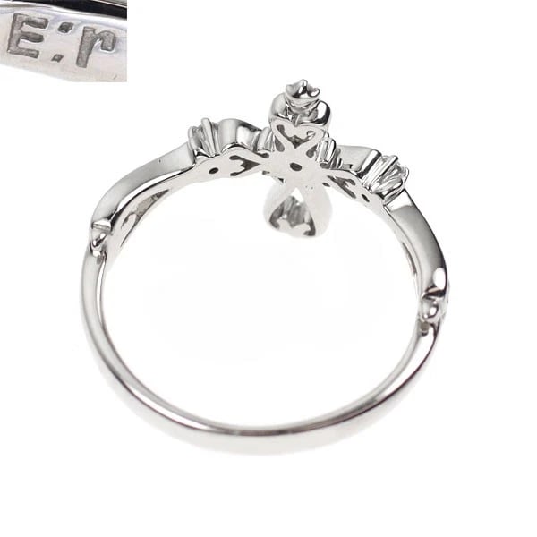 E:R/YALE K18WG DIAMOND RING - 2